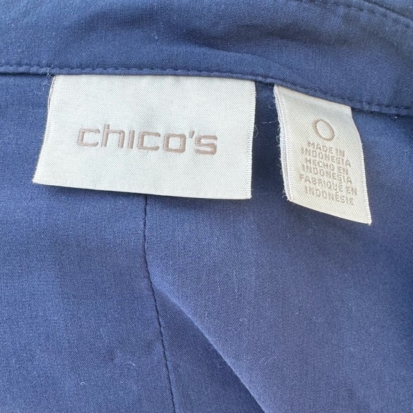 Chico's button-down long sleeve top -  Chico’s size 0 - Picture 2 of 4